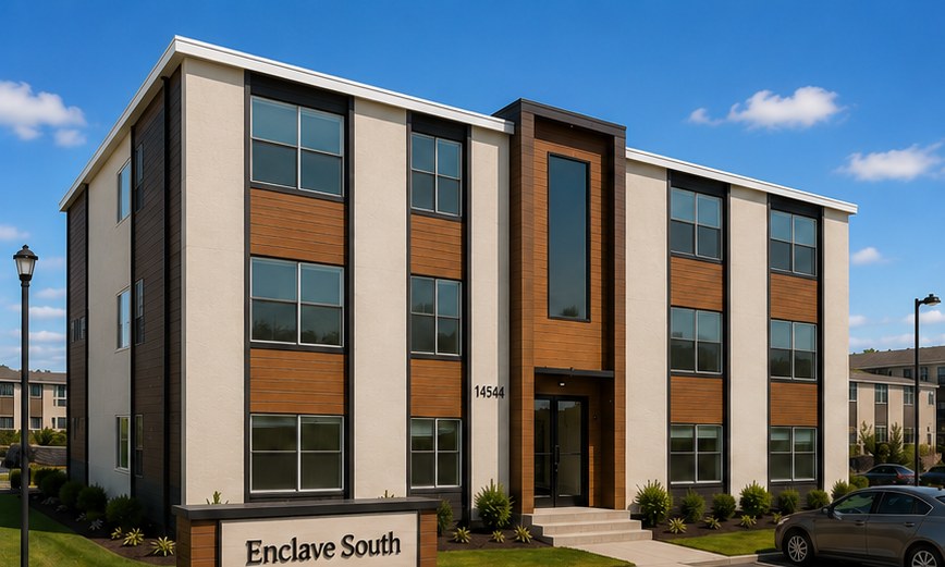 Enclave South apartment building exterior
